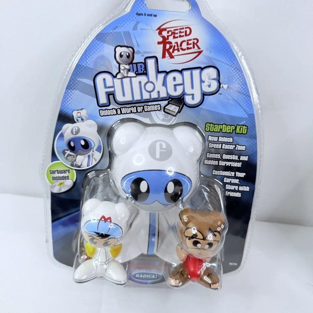 UB Funkeys Starter Kit‎ Speed Racer With Chim Chim 2007 Mattel Radica NEW Sealed